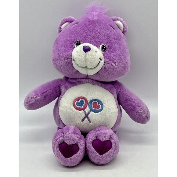 Care Bears Other - Care Bears 2002 Share Bear Lollipops 8 inch Plush Play Along Special Edition